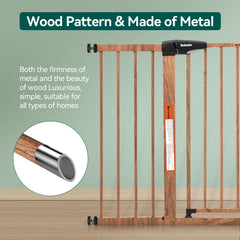 Babelio Metal Auto Close Gate extended width demonstrates flexibility for larger openings