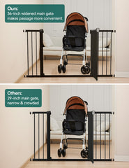 BABELIO gate at stairs for child and pet protection