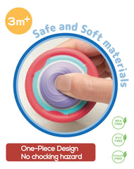 BaBeloved teether grip-friendly design supports tiny hands during play.