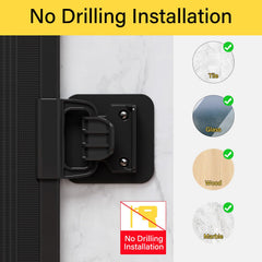 Babepai baseboard-friendly lower bracket adjusts to stairs without wall damage
