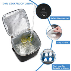 BABEYER Cooler Bag insulated lining maintains temperature for long outings.
