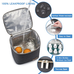 BABEYER cooler bag with detachable top handle for stroller use