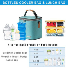 BABEYER insulated lining keeps milk cold or warm for hours during outings.