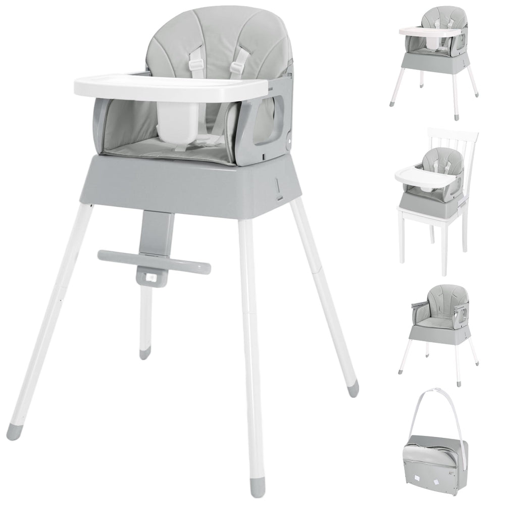 BABHAMNESS 5-in-1 foldable high chair setup for versatile mealtimes.