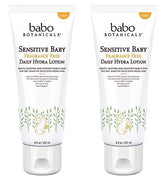 Babo Naturals Sensitive Baby Hydra Lotion front bottle view for fragrance-free daily hydration.