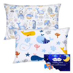 Baby Amabc toddler pillow case in soft cotton for breathable sleep
