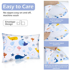 Travel-friendly Baby Amabc pillow case 13x18, quick-dry fabric