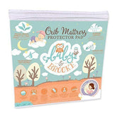 Baby and Brooke waterproof crib mattress protector showing full coverage and protection.