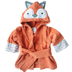 Baby Aspen Rub-a-dub Fox hooded towel with fox-face for post-bath warmth.
