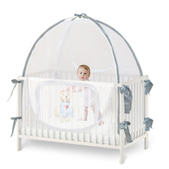 Baby & Beyond 360 degree mesh offers full visibility of your baby.