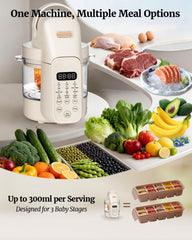 Baby Dolce pulse technology panel enables quick texture control from creamy to chunky