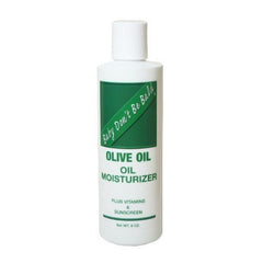 Baby Don't Bald olive oil moisturizer bottle for gentle baby hair and skin hydration.