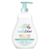Baby Dove fragrance-free moisture wash bottle pour for bath time soothing care