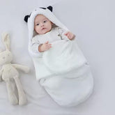Baby Embrace swaddle blanket main view in white, soft fabric for newborn comfort