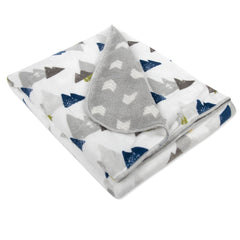 Baby Essentials Sherpa blanket soft plush texture feels gentle on baby skin