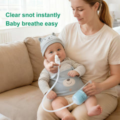Baby Futur sealed push-pull system keeps mucus hygienic and mess-free.