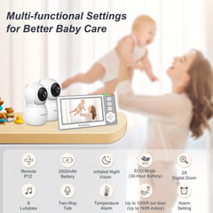 Baby Ganibs battery life and ECO mode extend monitoring time across days