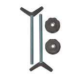 Baby Gate Guru bronze Y-spindle rod closeup showing padded grip.