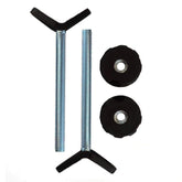 Baby Gate Guru extra long 10mm banister adapter in black for secure stair mounting
