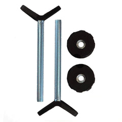 Baby Gate Guru extra long 10mm banister adapter in black for secure stair mounting