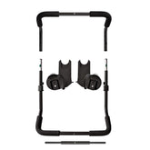 Baby Jogger Chicco/Peg Perego car seat adapter attached to City Select for easy travel system