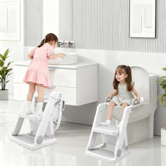 BABY JOYCE potty seat with non-slip base keeps toddlers steady