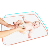 BABY LOOVI portable changing pad, closed fold for compact on-the-go storage.