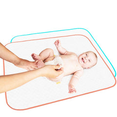 BABY LOOVI portable changing pad, closed fold for compact on-the-go storage.