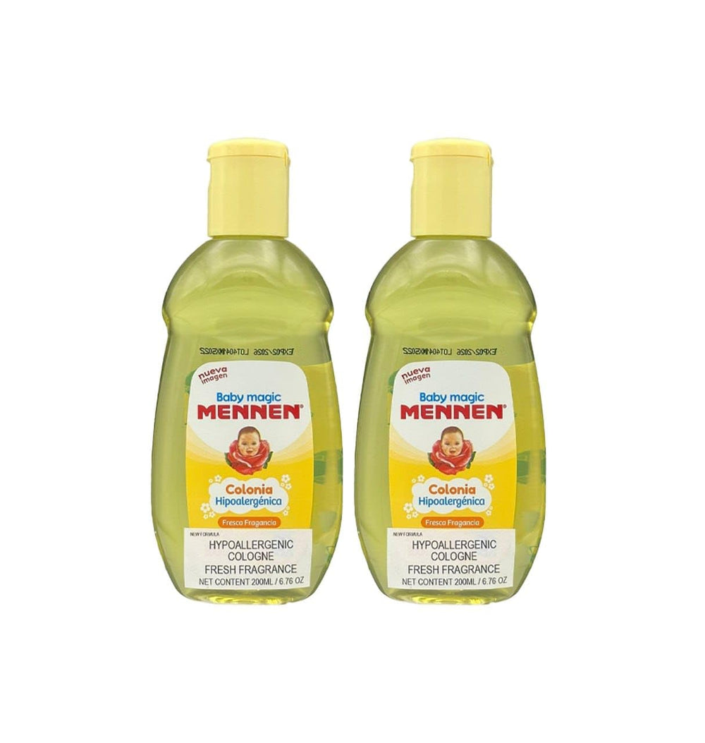 Baby Magic by Mennen two-bottle baby cologne set with a gentle, long-lasting fragrance.