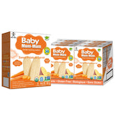 Baby Mum-Mum Hot-Kid rice rusks with sweet potato and carrot dissolve easily for tiny hands.
