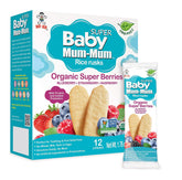 Baby Mum-Mum Super Berry crackers pack, teething-friendly baby snack.