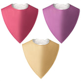 Baby Noah adult drool bib three-pack in cream pattern keeps outfits dry during wear