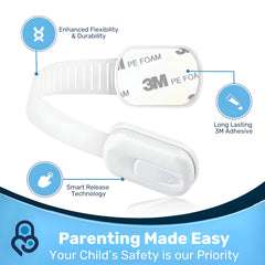Baby Proof Me 3M Adhesive Drawer Lock provides safe access limits for drawers.