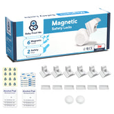 Baby Proof Me magnetic lock kit with six locks keeps dangerous contents out of reach.
