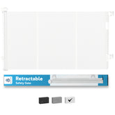 Baby Proof Me retractable gate 71-inch wide extended in doorway for toddlers safety