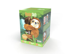 Baby Shusher Sloth with cry detector restarts soothing sounds when fussing.