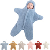 Baby Starfish Onesie with a cashmere-outer fabric for cozy warmth.
