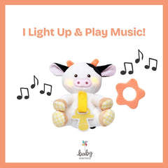 Baby Starters Magic Years pacifier loop keeps a standard pacifier handy.