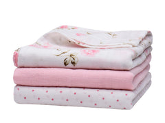 Close-up of Baby Starters muslin fabric showing breathable texture and softness.