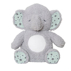 Baby Starters Soft Dreams Elephant Soother belly light glows while music plays, soothing babies.