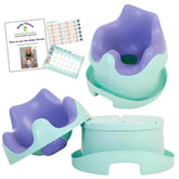 Baby Throne squat-position potty supports easier transition for toddlers.