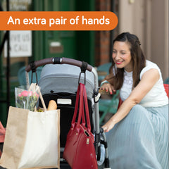 Baby Uma universal-fit stroller hooks adapt to most strollers