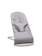 BabyBjörn Bouncer Bliss with light gray frame offering close, hands-free moments.