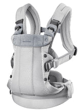 BabyBjörn Harmony 3D mesh close-up shows breathable babywearing comfort