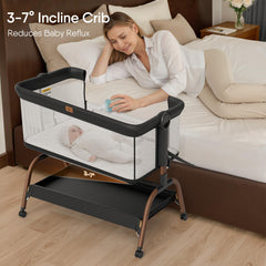 BabyBond 3-in-1 bassinet bedside sleeper demonstrates versatility