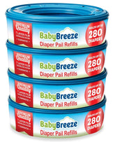 BabyBreeze refill bags for Playtex Diaper Genie pails, simple bag change and odor control.