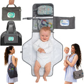 Babybund portable changing pad with waterproof mat for on-the-go diaper changes.