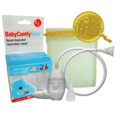 BabyComfy nasal aspirator with mesh filter for hygienic mucus removal