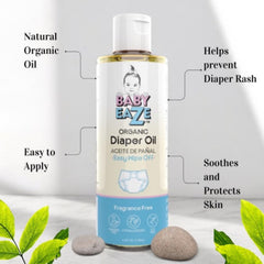BABYEZE Diaper Oil pump dispense enabling quick hands-free application