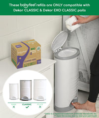 Babyfeel compostable bags meet eco standards for responsible diaper waste.